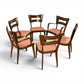 Heywood Wakefield Dog Bone dining chairs condition detail