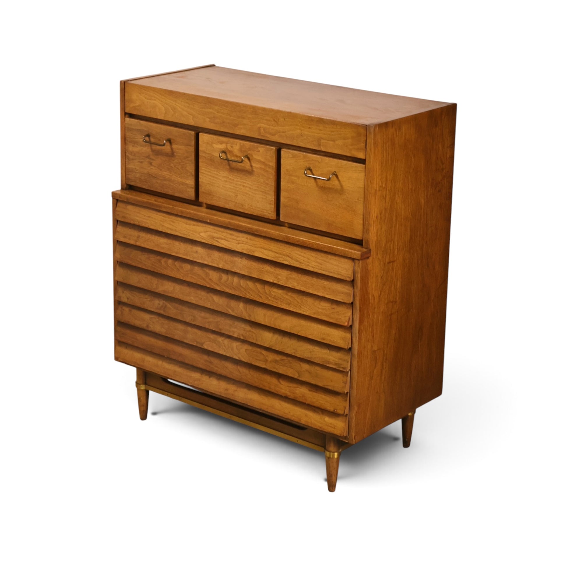 Dania highboy dresser top surface view