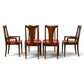 Broyhill Brasilia walnut dining chairs front row view
