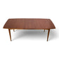Broyhill Brasilia walnut dining table top angle view