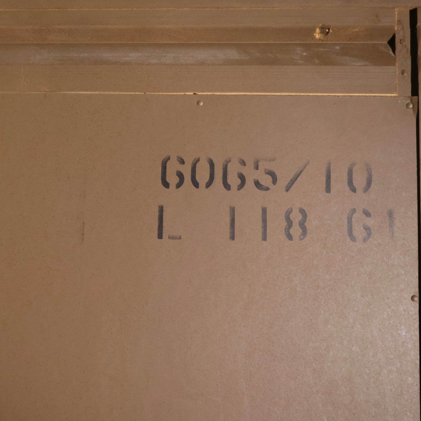 Broyhill Saga credenza factory stamp on back panel
