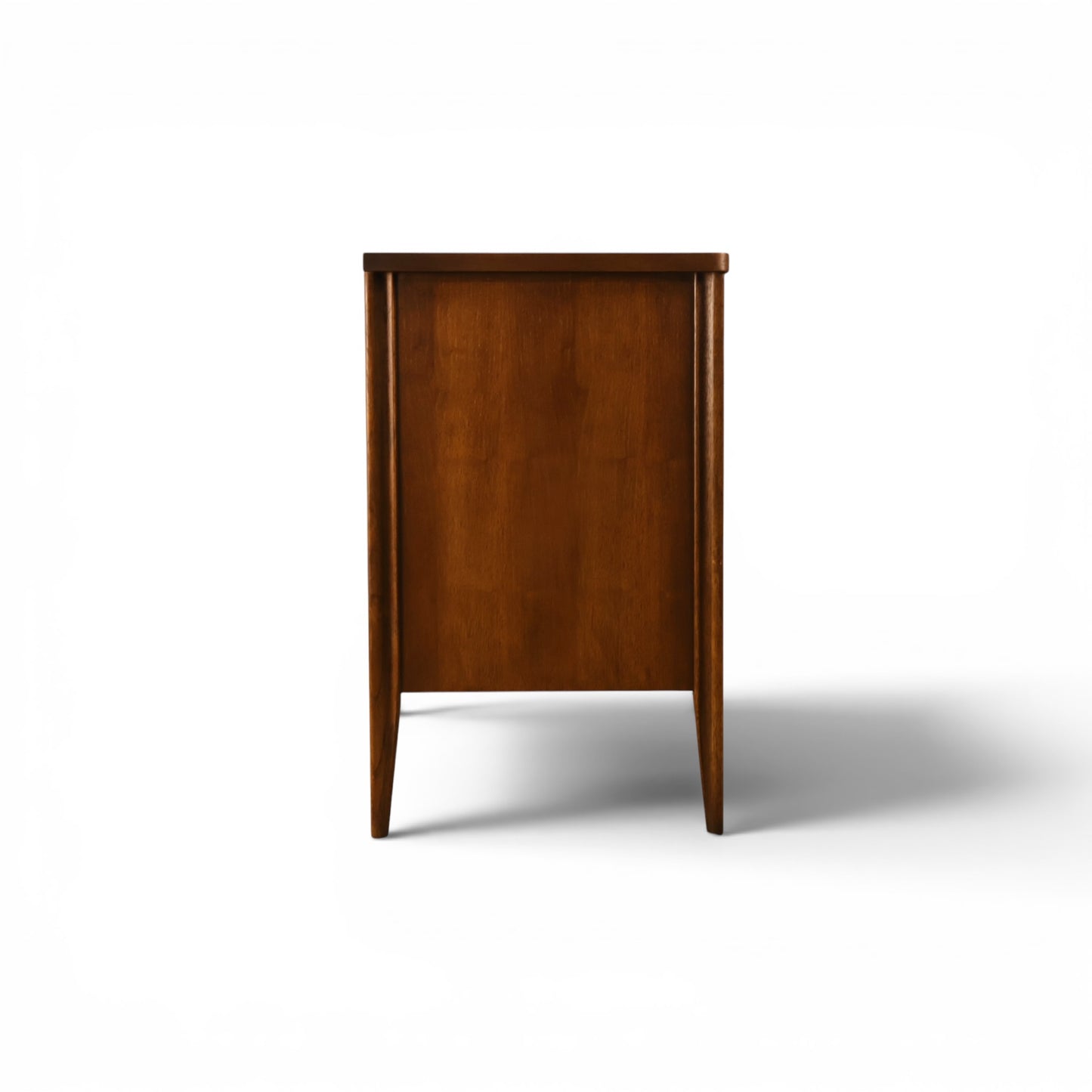 Broyhill Saga credenza drawer detail with slim brass pull