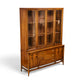 Broyhill Brasilia walnut china cabinet right angle view