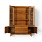 Young Manufacturing china cabinet angled view showing concave crown