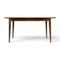 Broyhill Saga dining table with leaf installed extended view