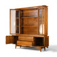 Young Manufacturing china cabinet base drawers open showing interiors