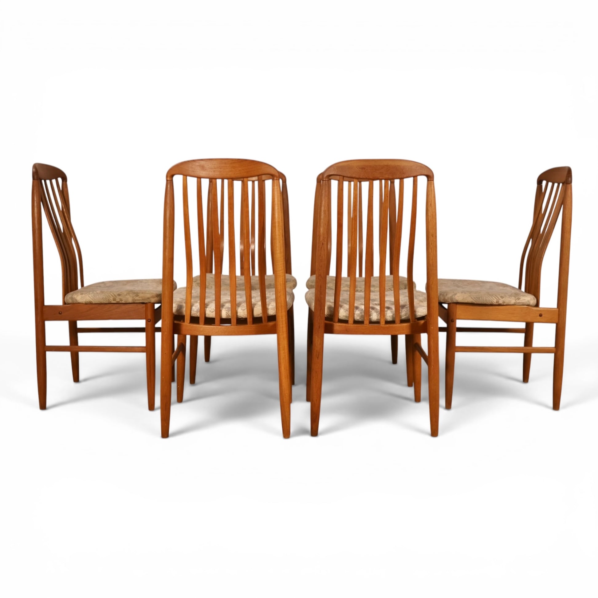Benny Linden Danish dining chairs grouped view