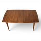 Broyhill Saga dining table walnut top and grain detail