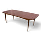 Broyhill Brasilia walnut dining table angle view