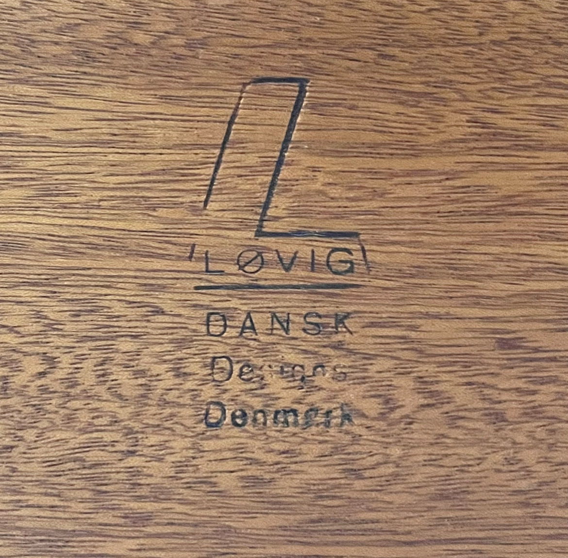 Peter Lovig Dansk Denmark manufacturer's mark