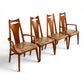 Young Manufacturing walnut dining chair front view