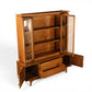 Young Manufacturing china cabinet upper display case with glass doors open