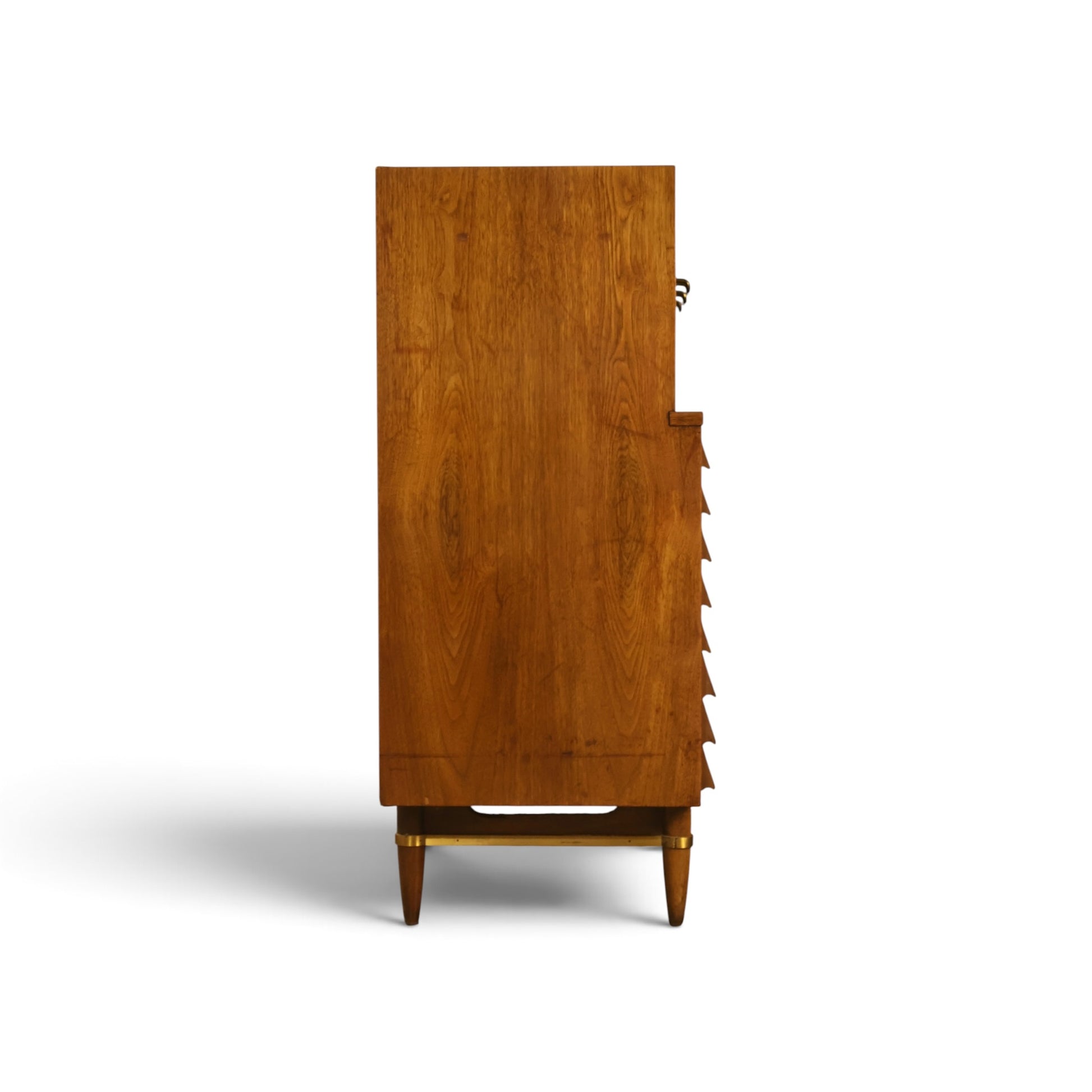 Dania highboy dresser side profile view
