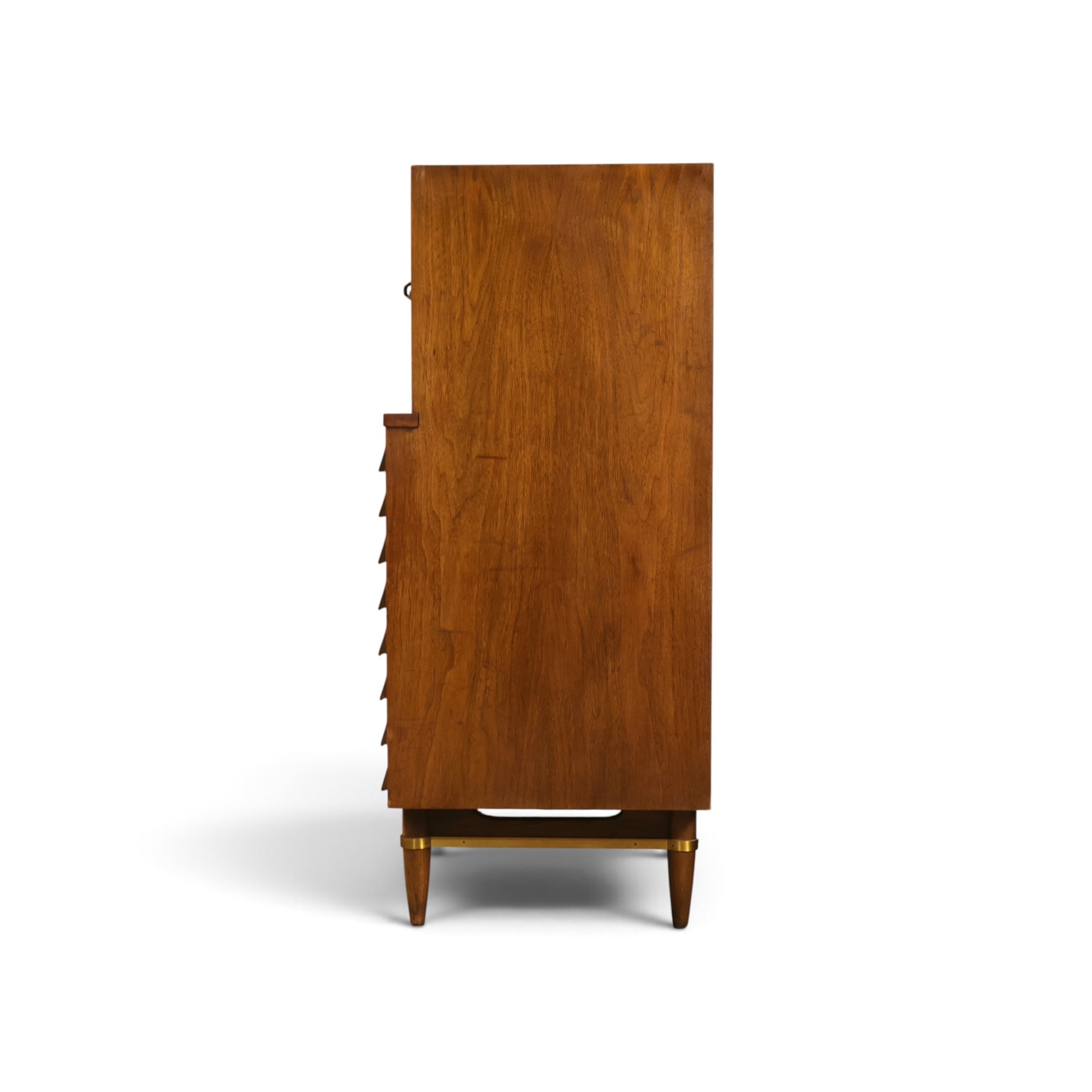 Dania highboy dresser back and construction detail