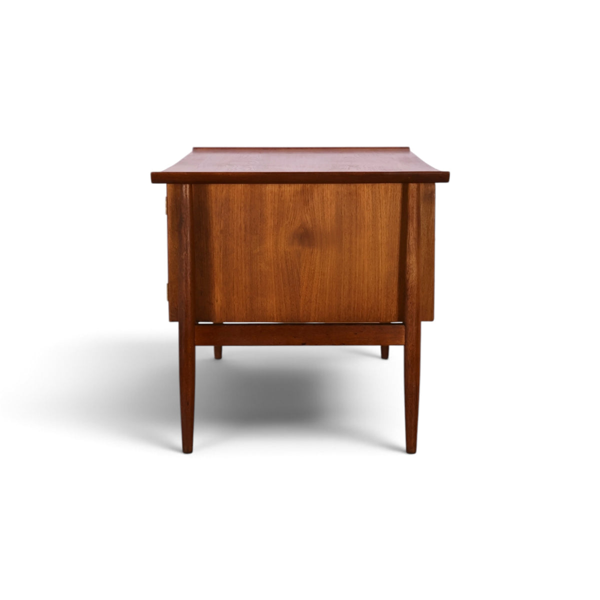 Arne Vodder for HP Hansen teak executive desk side view