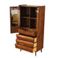 Lane First Edition armoire door mirror and belt rack detail