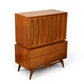 Tobago highboy dresser three-quarter view