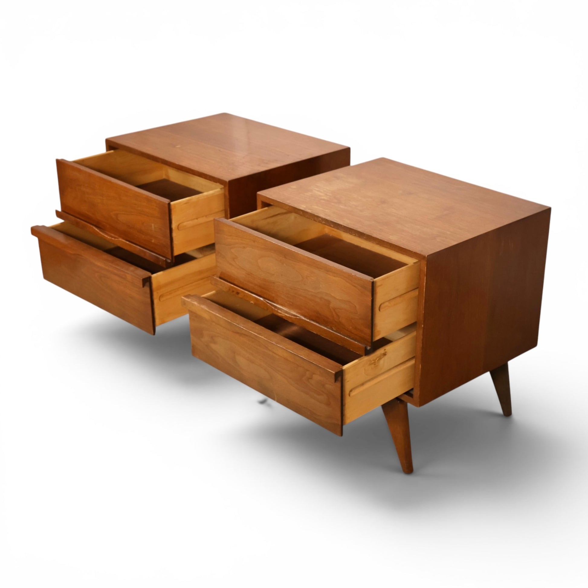 Tobago nightstand recessed wooden pull detail