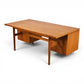 Jens Risom executive desk back finished side