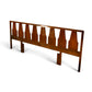 Young Manufacturing king headboard angled view showing 102 inch width