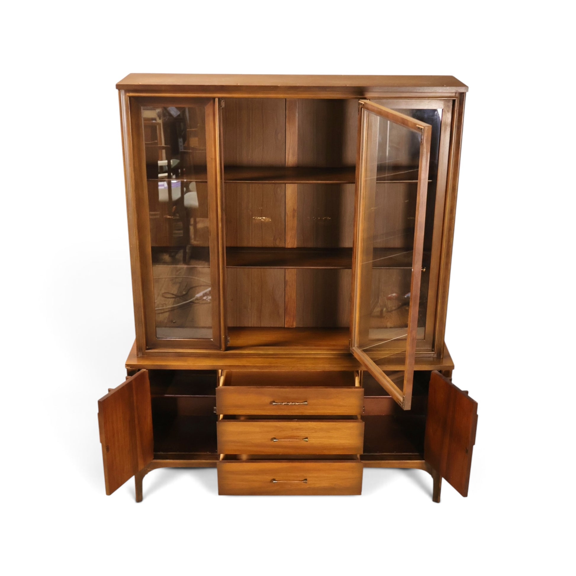 Kent Coffey Perspecta china cabinet upper display case detail
