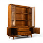Young Manufacturing china cabinet carved wood handle detail