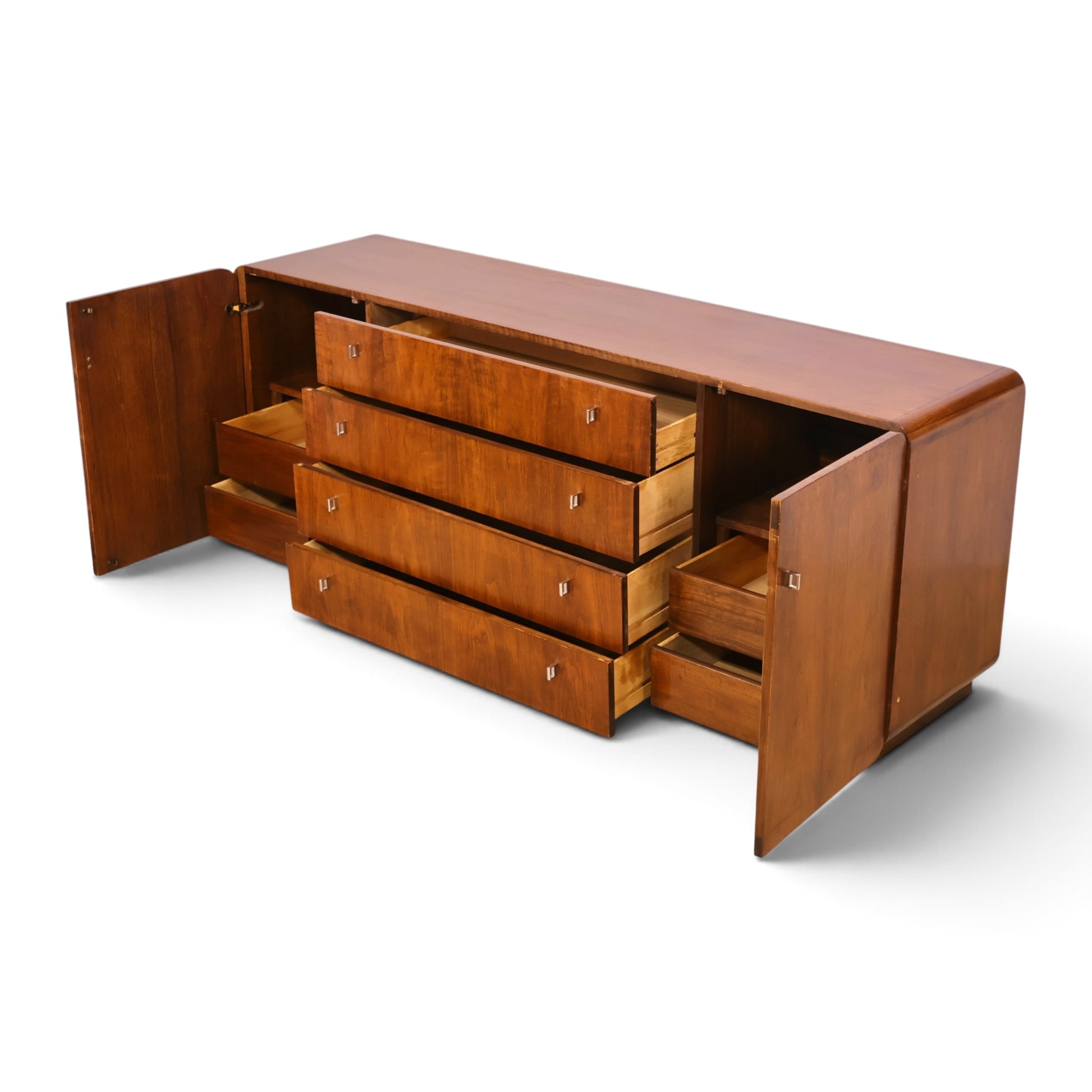Founders lowboy dresser interior drawer detail