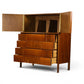 Edmond Spence highboy dresser open drawers with dovetailed boxes
