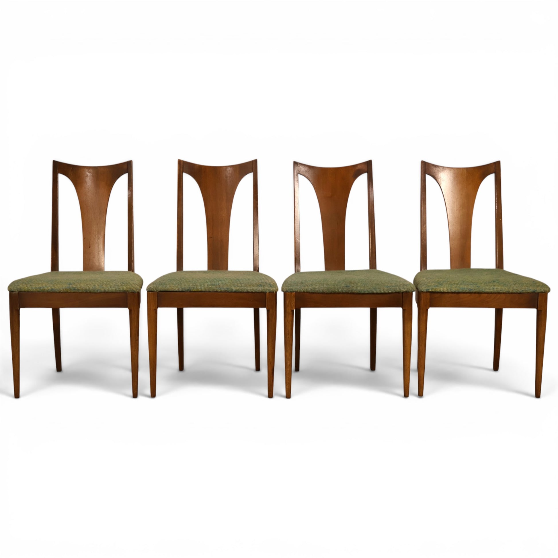 Broyhill Brasilia walnut dining chair front view