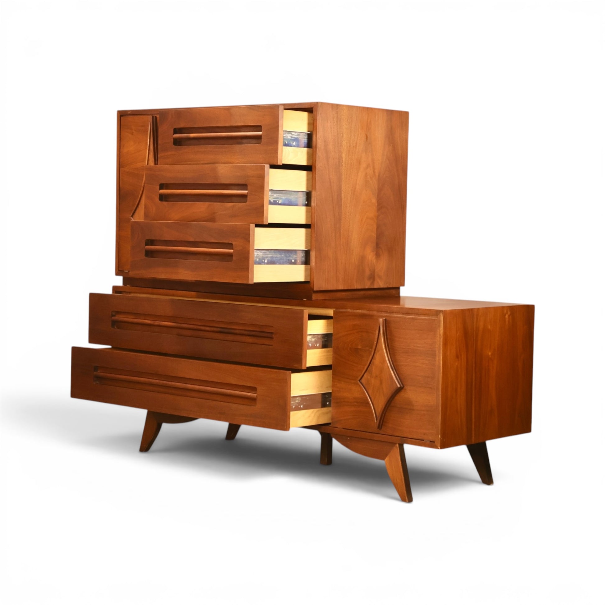 Specialty Woodcraft highboy base cabinet detail