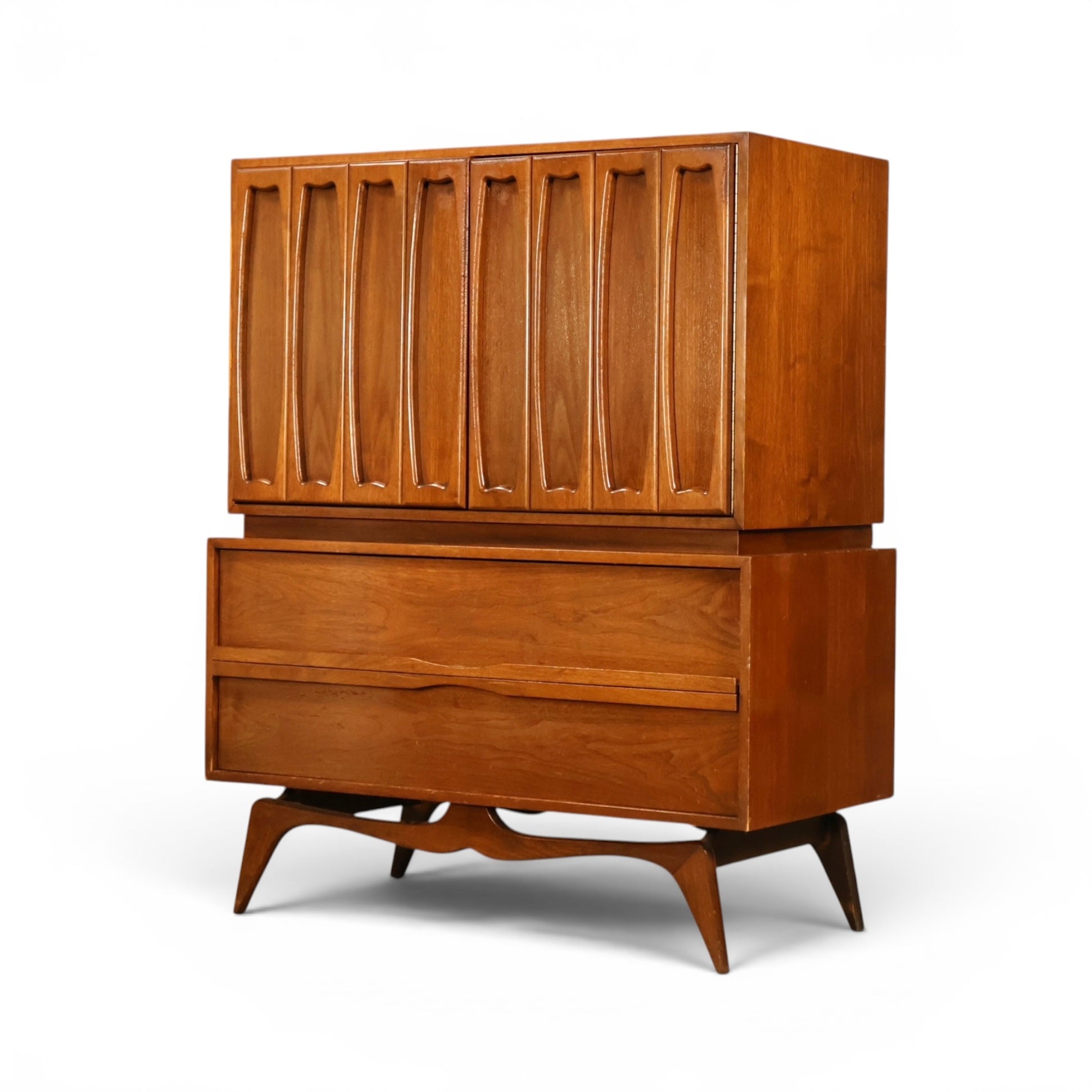 antique highboy dresser Tobago Vintage Mid Century Modern c. 1960s thumbnails:mens-oxford-shirt Buy Ann Summers Black Size:Blank