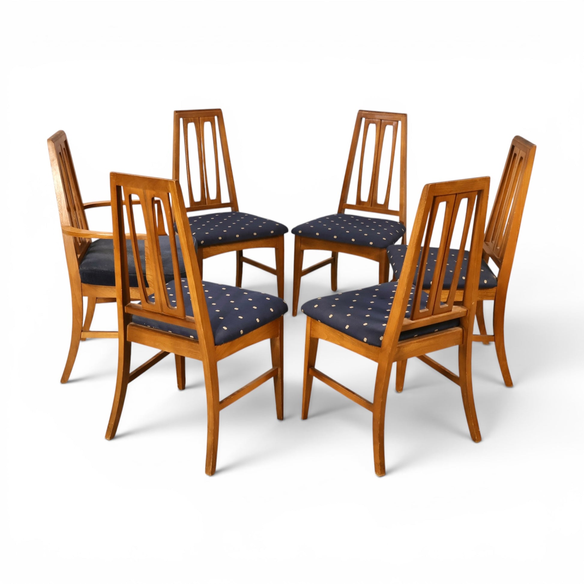 Young Manufacturing dining chairs side angle view