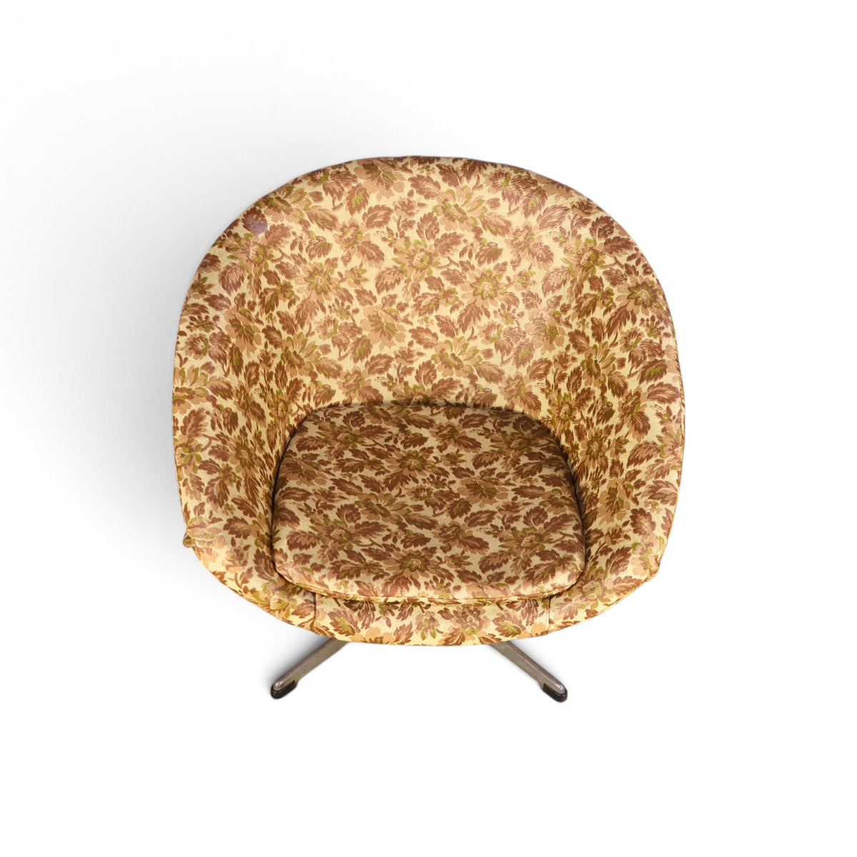 Overman Sweden pod swivel chair front view from above