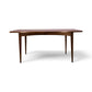 Broyhill Brasilia walnut dining table profile view