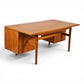 Jens Risom executive desk drawer open view