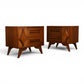Specialty Woodcraft nightstand sculpted diamond door detail