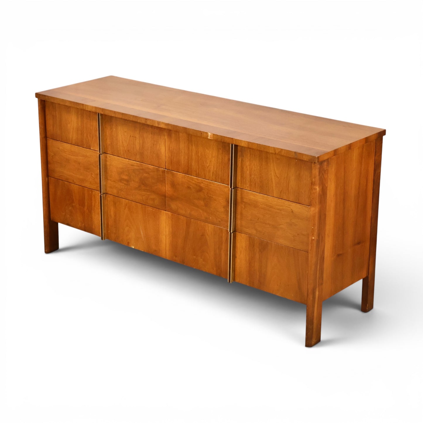 John Widdicomb lowboy dresser full view from opposite angle