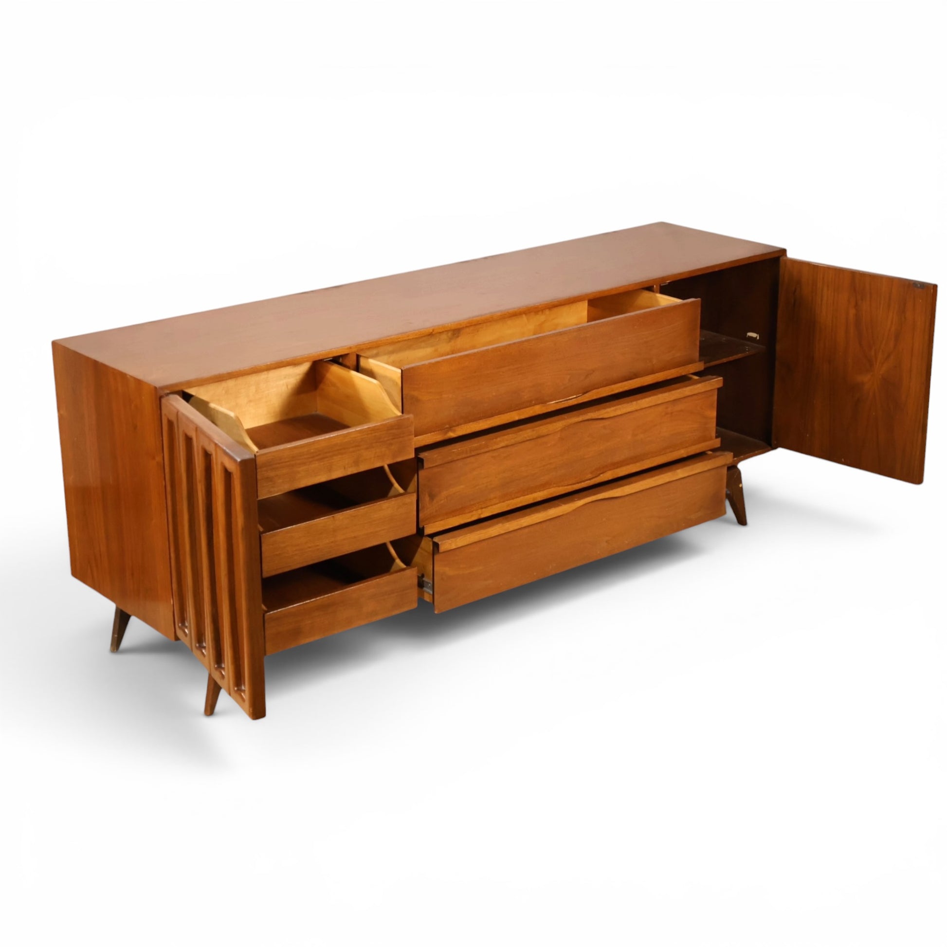 Tobago lowboy dresser drawer detail