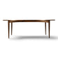 Broyhill Brasilia walnut dining table side profile