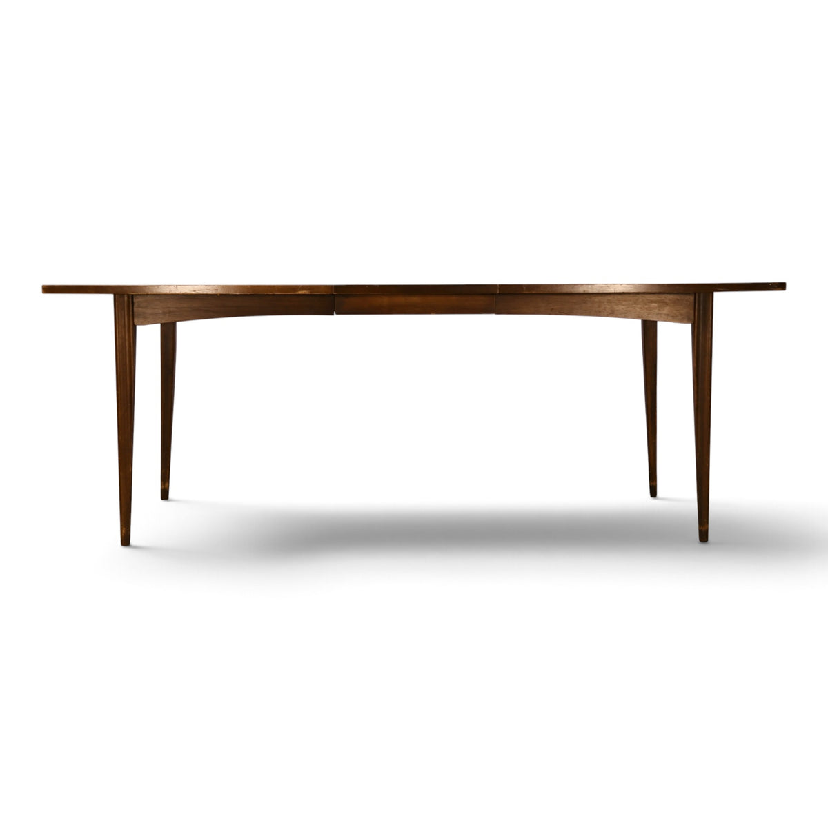 Broyhill Brasilia walnut dining table side profile