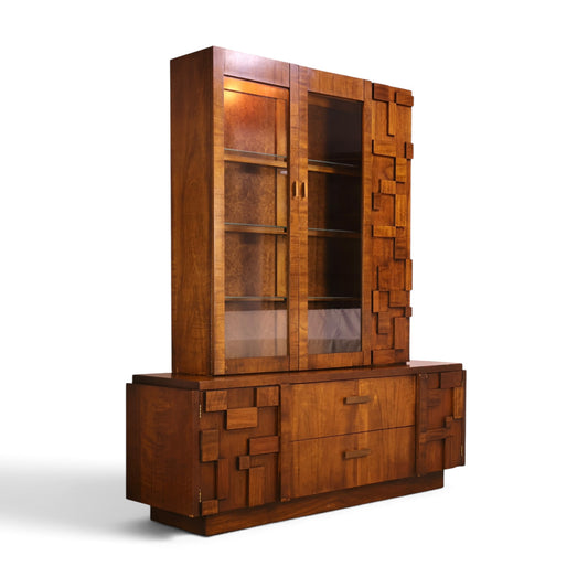 Lane Staccato china cabinet drawer detail