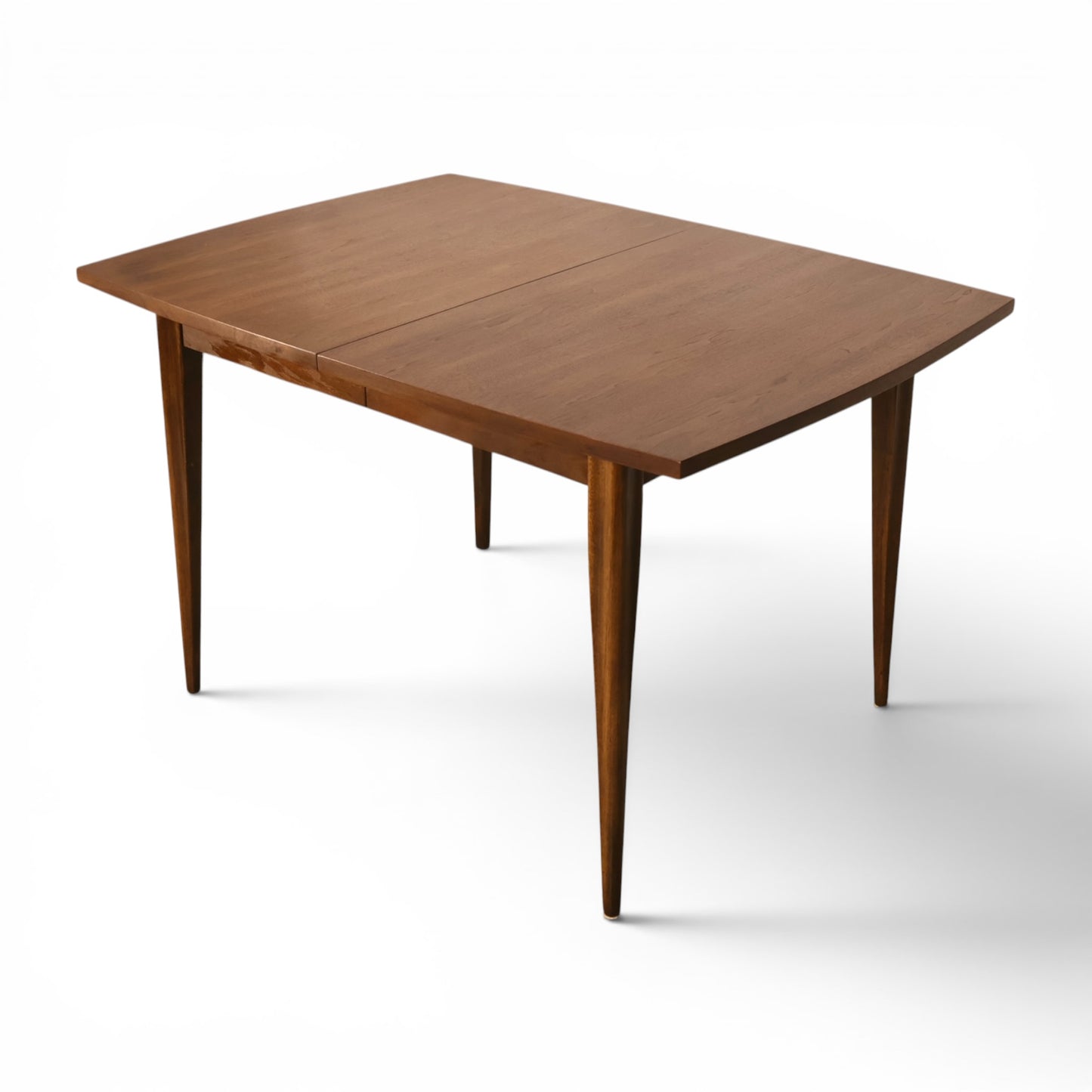 Broyhill Saga petite dining table angled overhead view