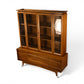 Young Manufacturing china cabinet base detail with sculpted rail