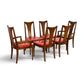Broyhill Brasilia walnut dining chairs group view