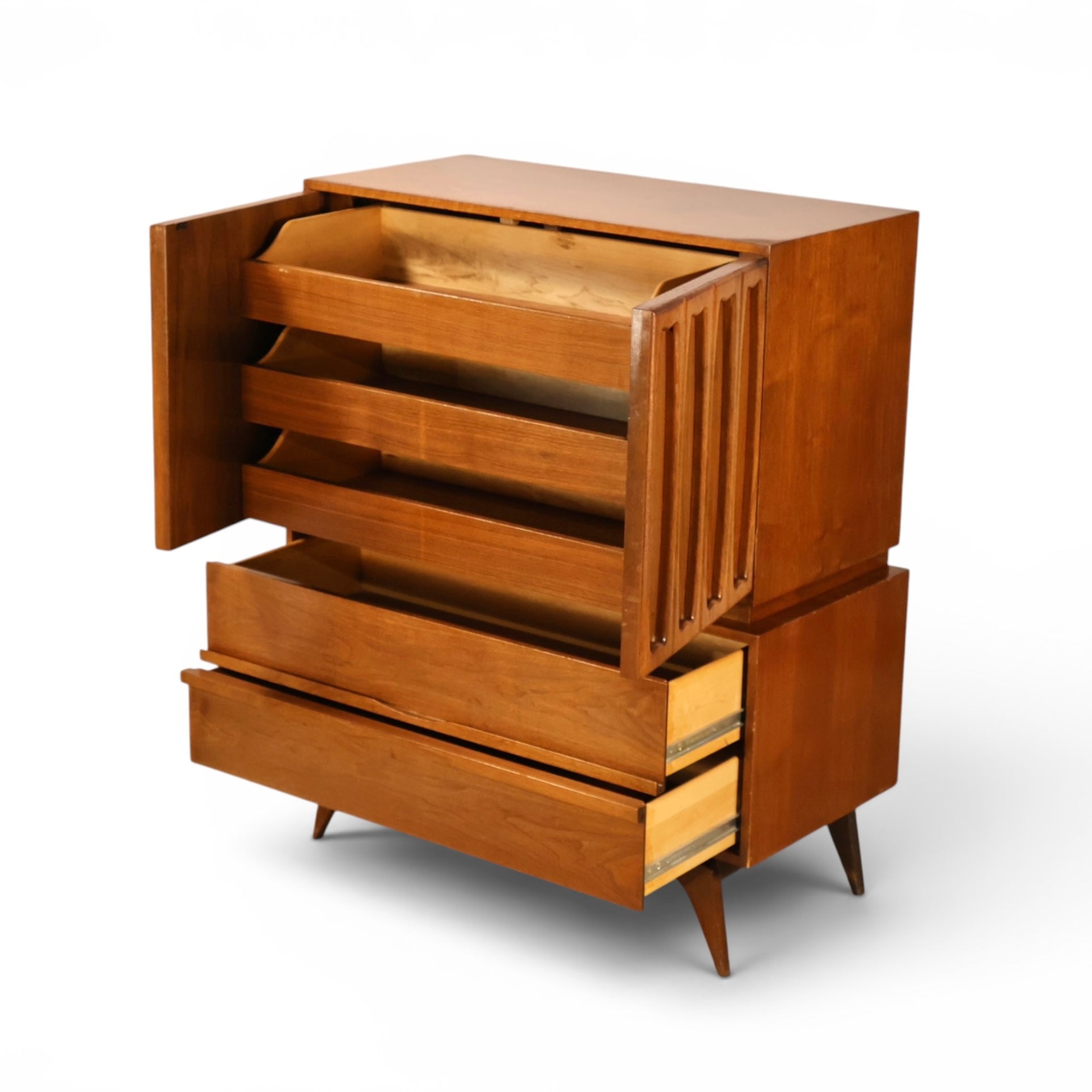 Tobago highboy dresser maker stamp Made in Canada