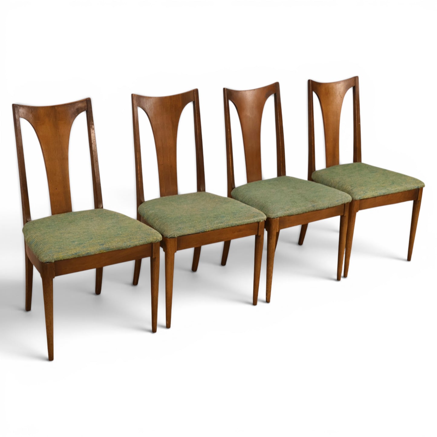 Broyhill Brasilia dining chair arched back rail detail