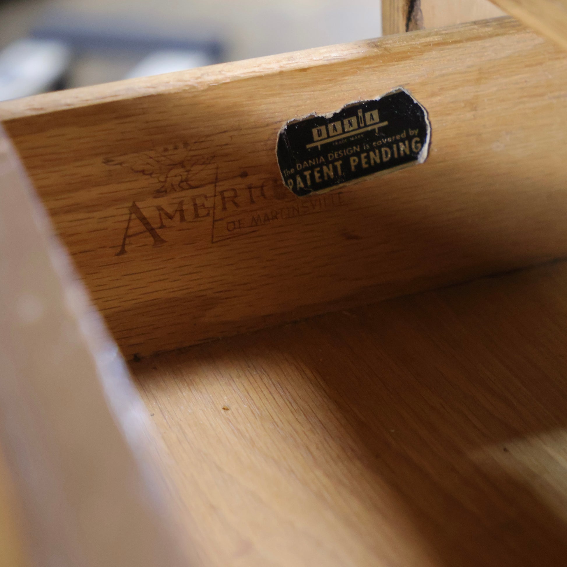 American of Martinsville manufacturer's mark