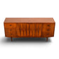 Merton Gershun Harlequin walnut lowboy dresser front view from above