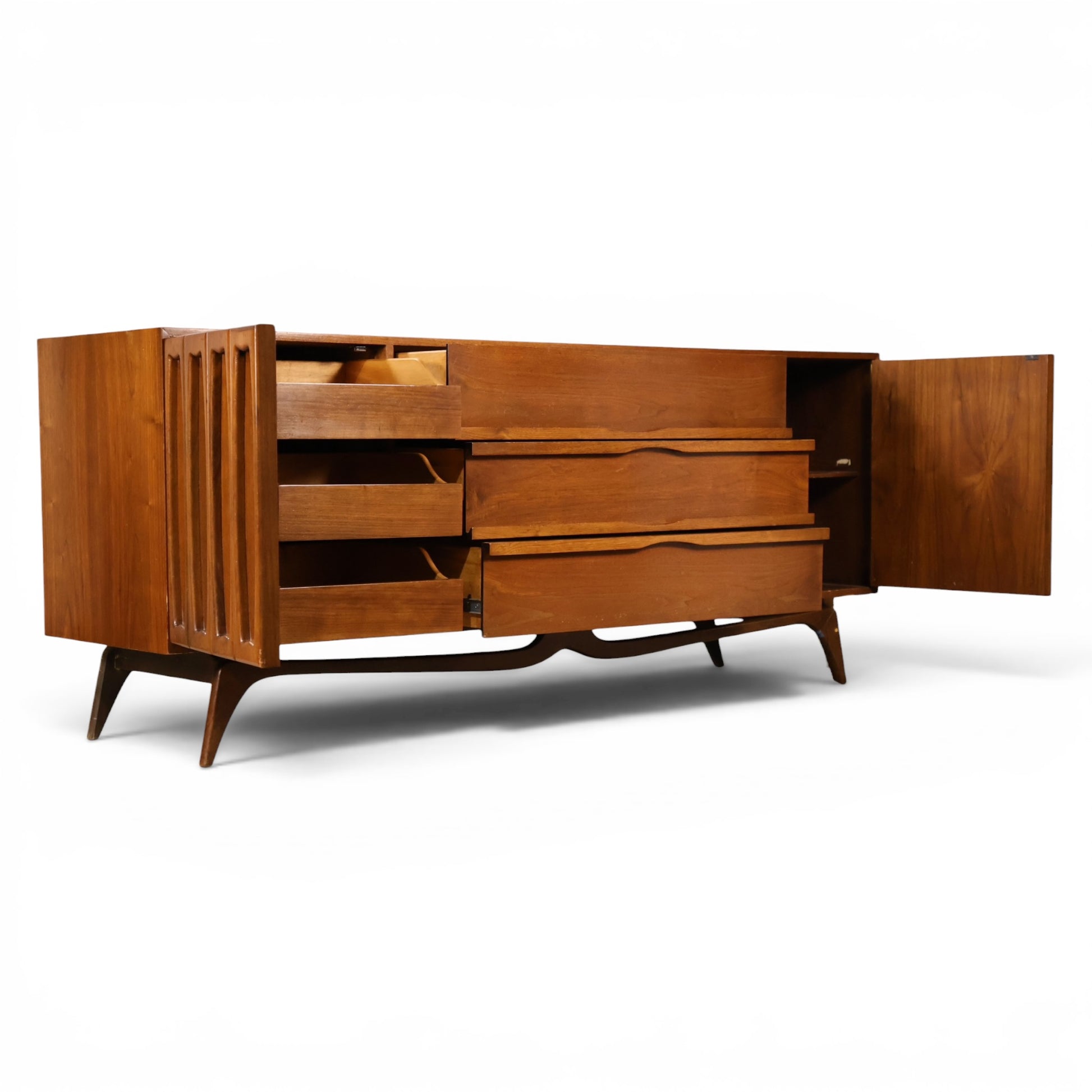 Tobago lowboy dresser open cabinet