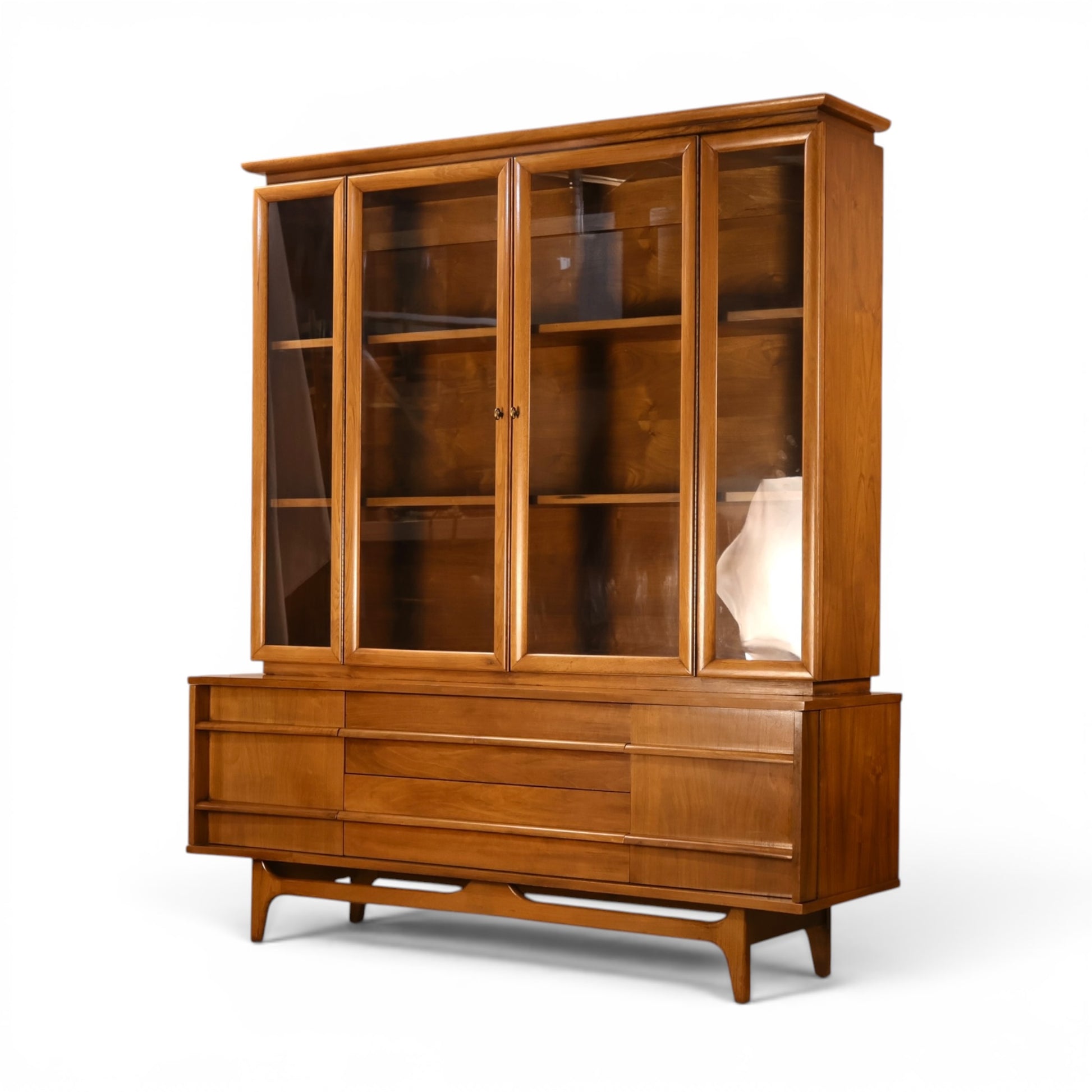 Young Manufacturing china cabinet side angle view